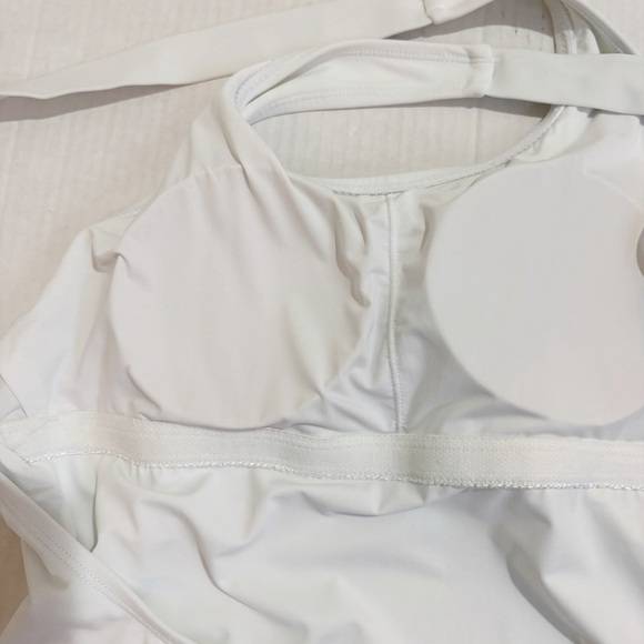 Andie The Tulum One Piece Swimsuit White Large Eco Recycled Nylon Wedding - Picture 13 of 16